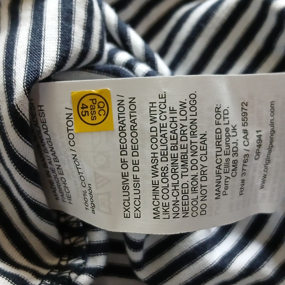 Penguin Blue and White Short Sleeve Tee - Picture 5 of 5
